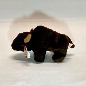 Ty Beanie Baby ROAM the Buffalo 1998 MWMTs Stuffed Animal Toy Tag Errors Vintage